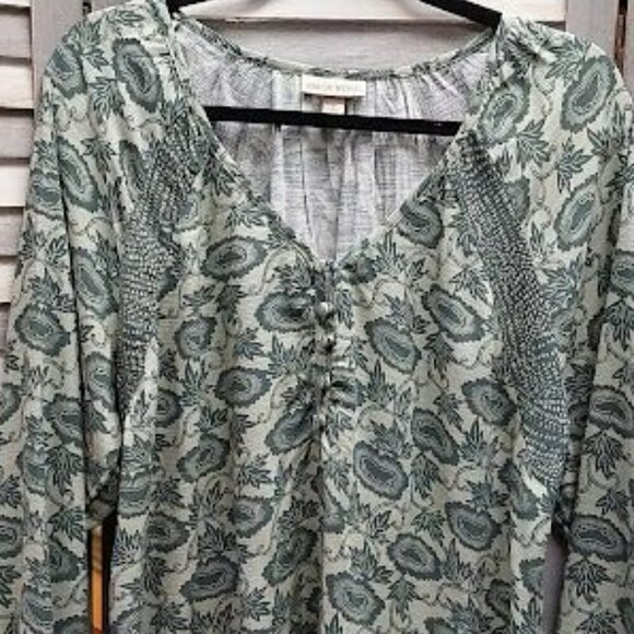 Women's Long Sleeve V-Neck Tunic Top | Knox Rose™ | Medium - Picture 3 of 11